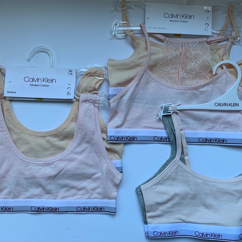 New! CALVIN KLEIN Girls Crop Bras